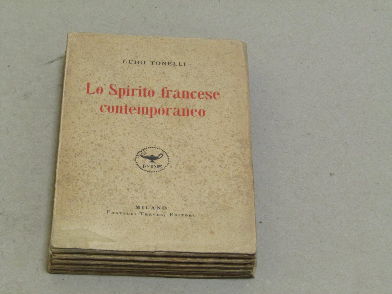 Luigi Tonelli. Lo spirito francese contemporaneo | Immagine principale