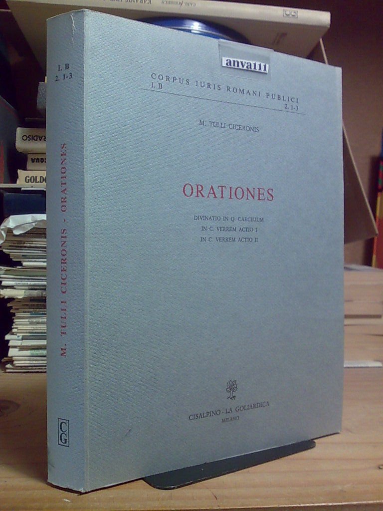 M. Tulli Ciceronis - ORATIONES - 1984 ( Cisalpino - …