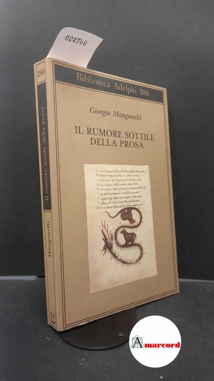 Manganelli, Giorgio. , and Italia, Paola. �Il �rumore sottile della …