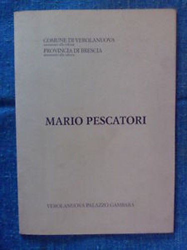 MARIO PESCATORI - catallogo della mostra - 1990