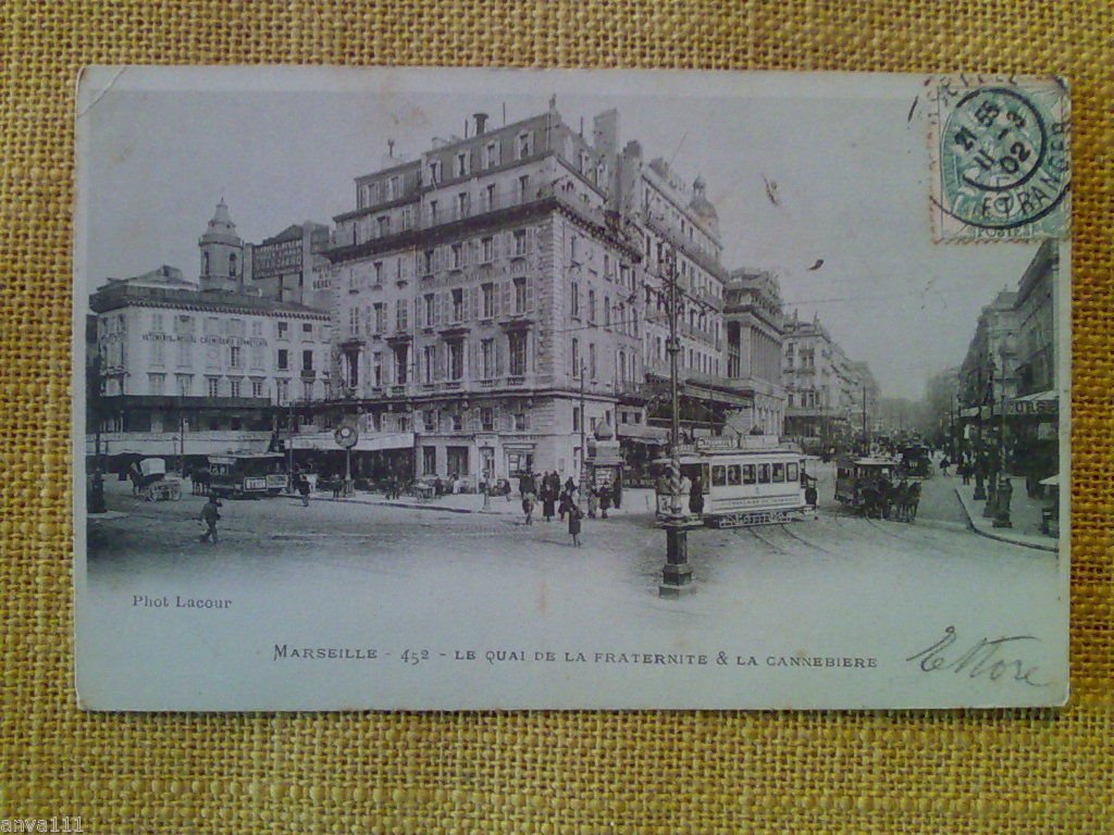 MARSEILLE / LE QUAI DE LA FRATERNITE ET LA CANNEBIERE …