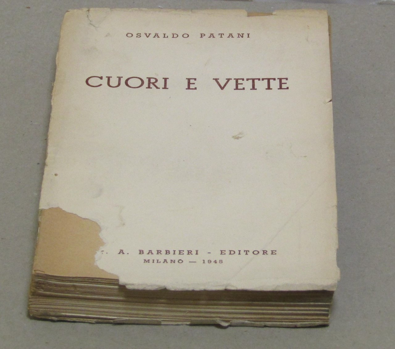Osvaldo Patani. Cuori e vette.