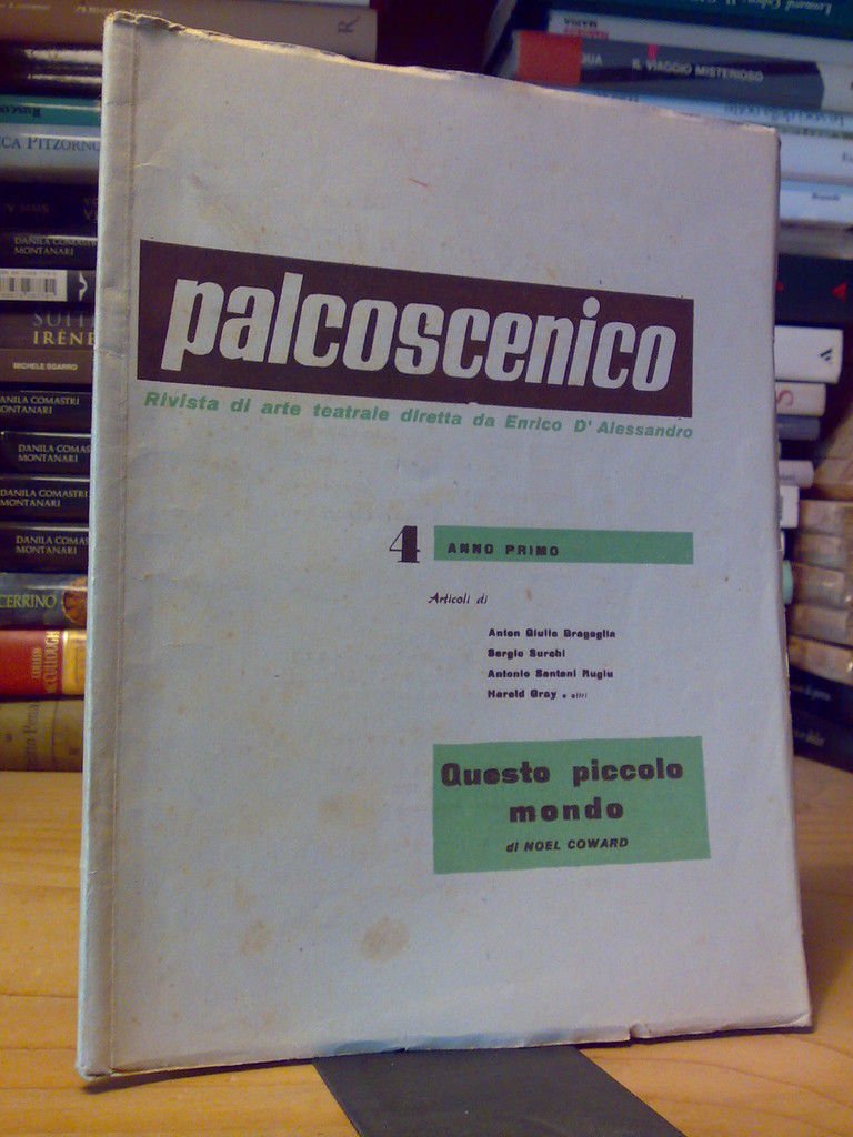 PALCOSCENICO - Rivista di Arte Teatrale - anno primo 4