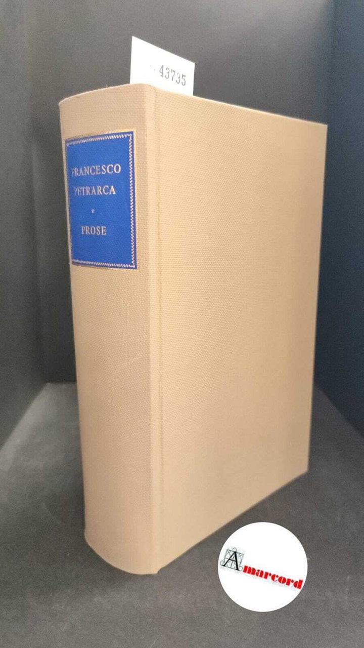 Petrarca, Francesco. , and Ricci, Pier Giorgio. , Martellotti, Guido. … | Immagine principale