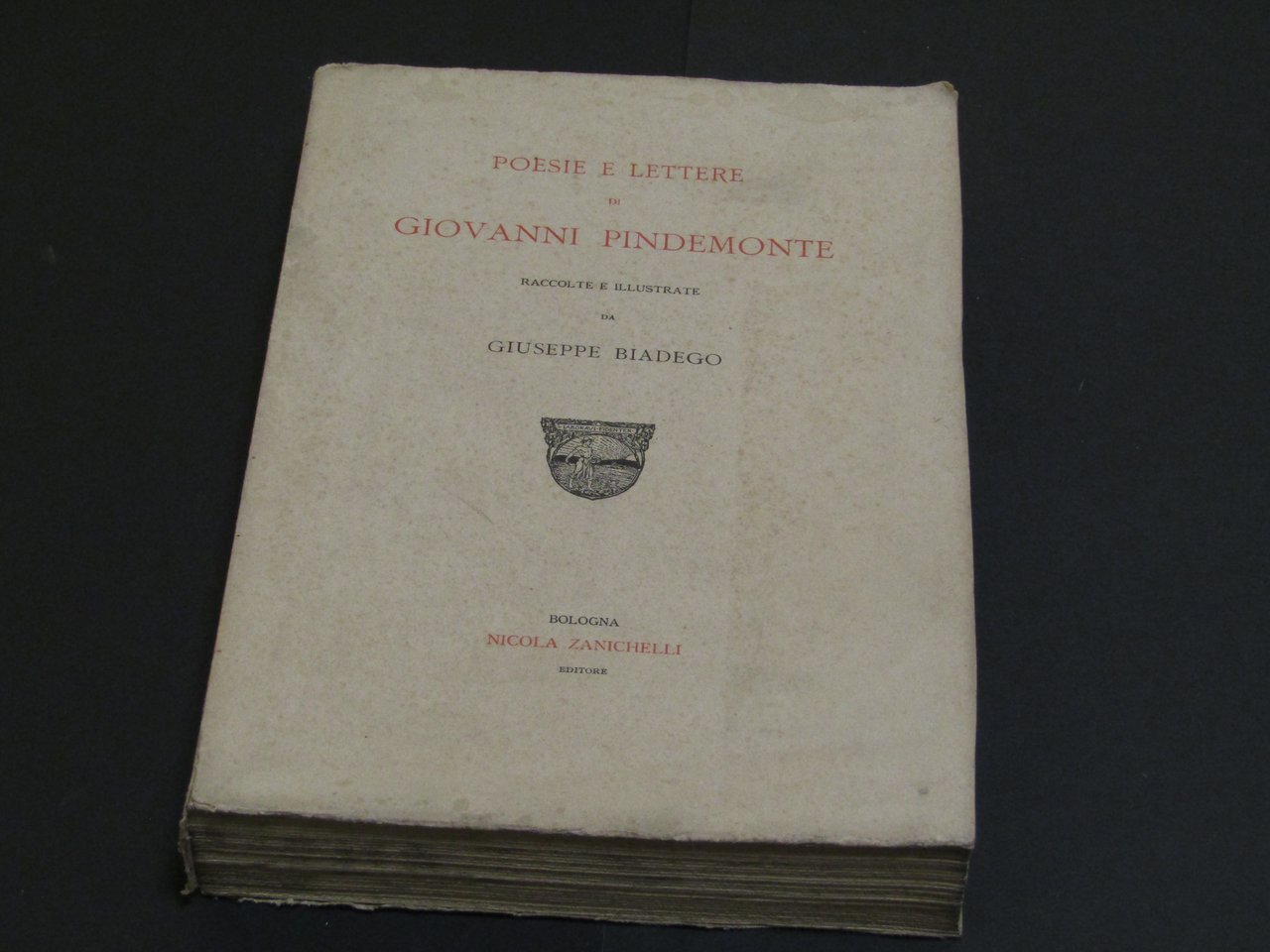 Pindemonte Giovanni. Poesie e lettere. Zanichelli. 1883 - I