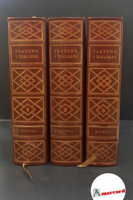 Platone, I dialoghi 3 volumi Milano [etc.] Rizzoli, 1953