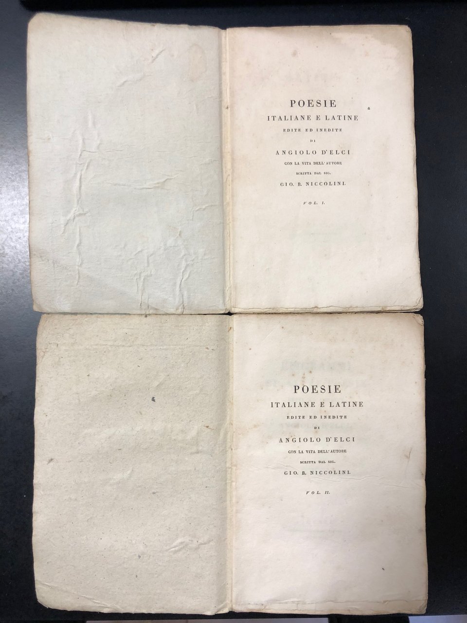 POESIE ITALIANE E LATINE EDITE ED INEDITE DI ANGIOLO D'ELCI …