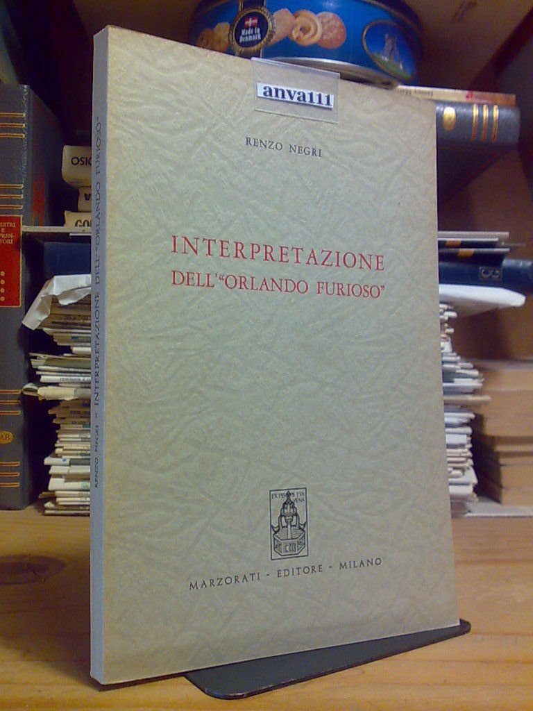 Renzo Negri - INTERPRETAZIONE DELL' ORLANDO FURIOSO - 1971