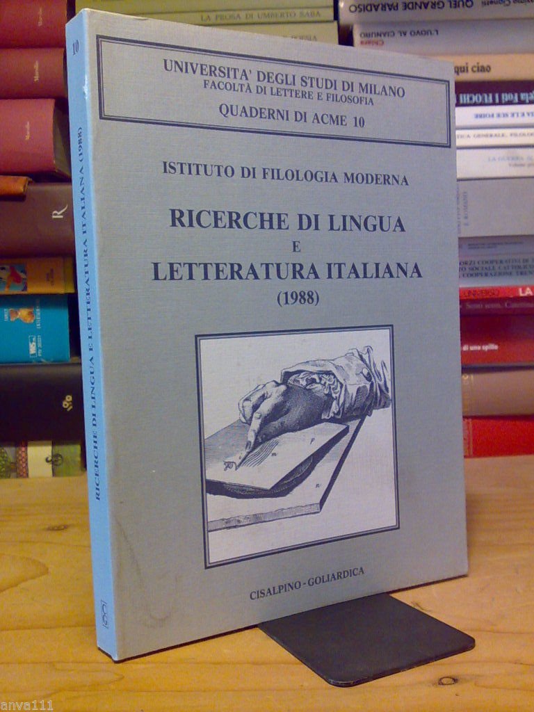 RICERCHE DI LINGUA E LETTERATURA ITALIANA (1988)