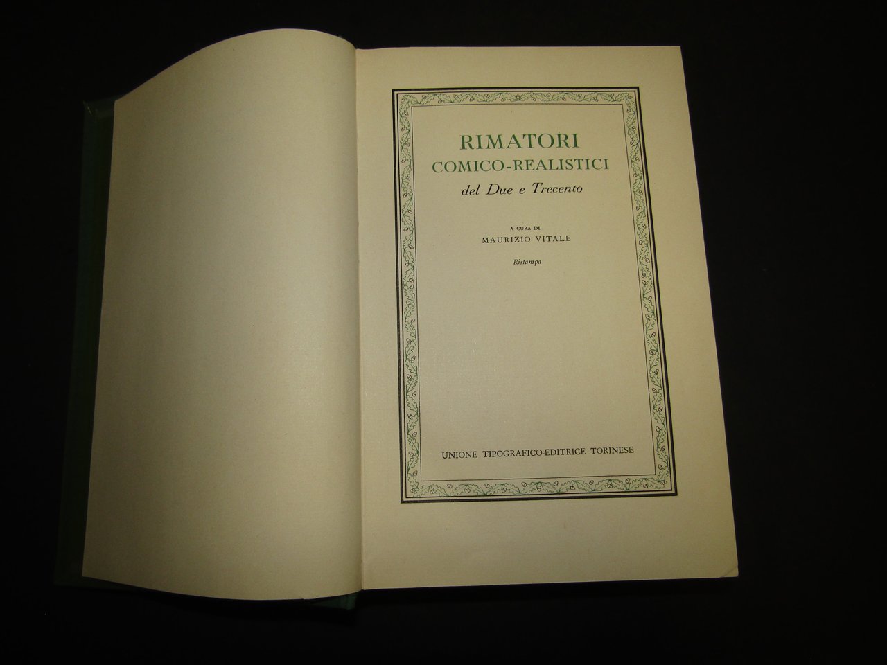Rimatori comico-realistici del Due e Trecento. a cura di Vitale …