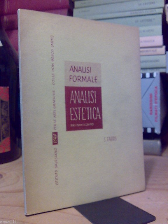S. Fabris - ANALISI FORMALE / ANALISI ESTETICA