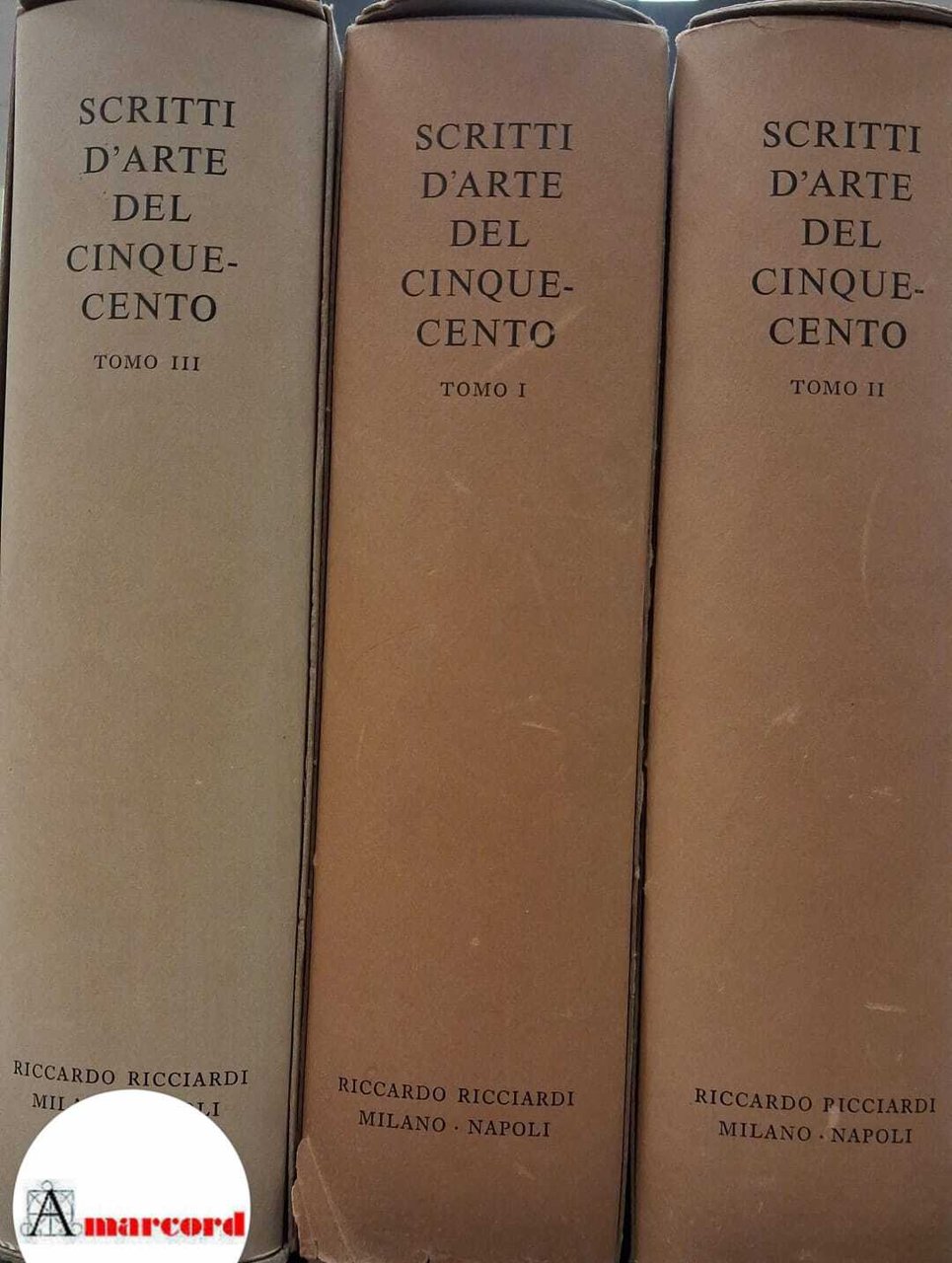 Scritti d'arte del Cinquecento. 3 voll. Ricciardi Editore | Immagine principale