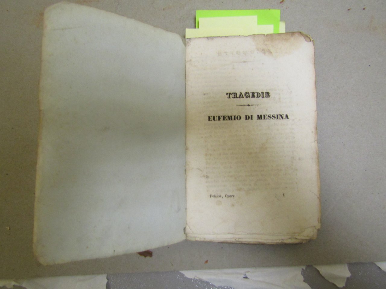 Silvio Pellico. Tragedie