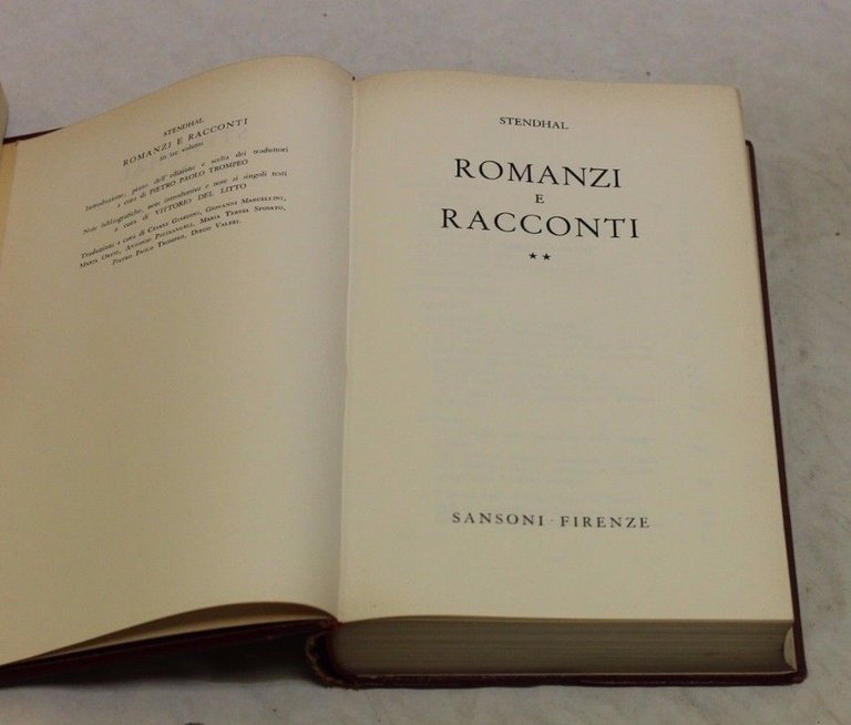 Stendhal. Romanzi e racconti vol. II