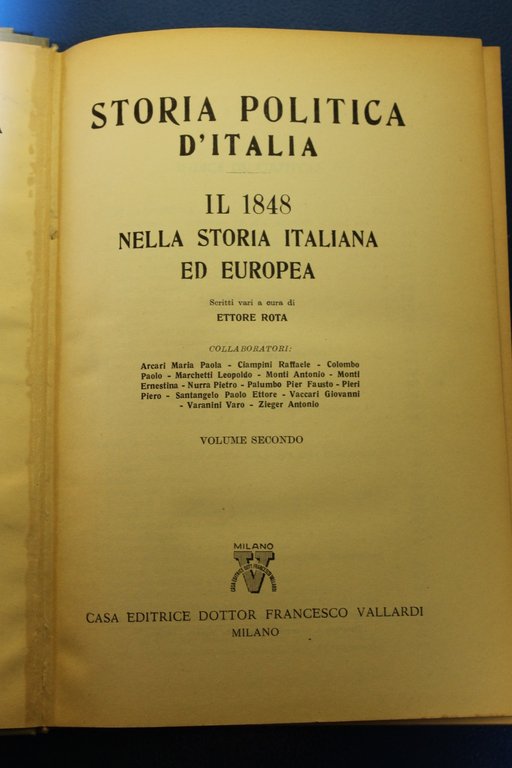 Storia politica d'Italia- il 1848