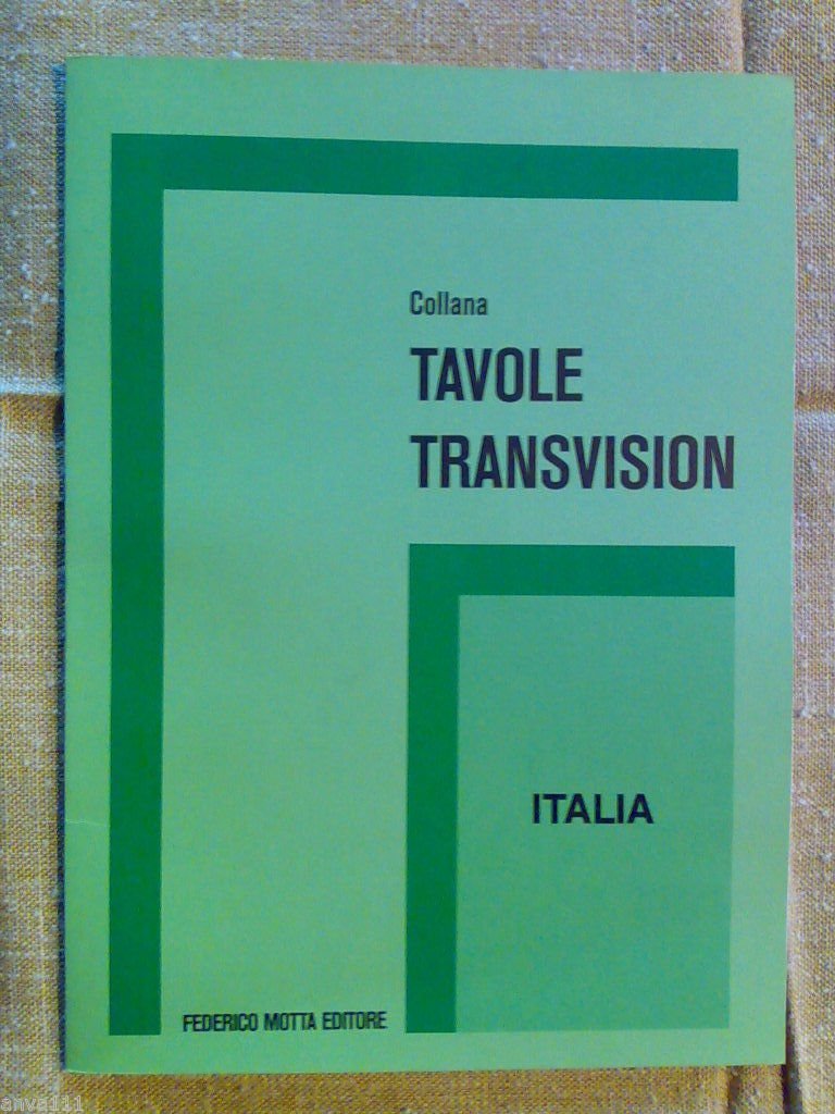 Tavole Transvision - ITALIA - Ed. Motta 1988