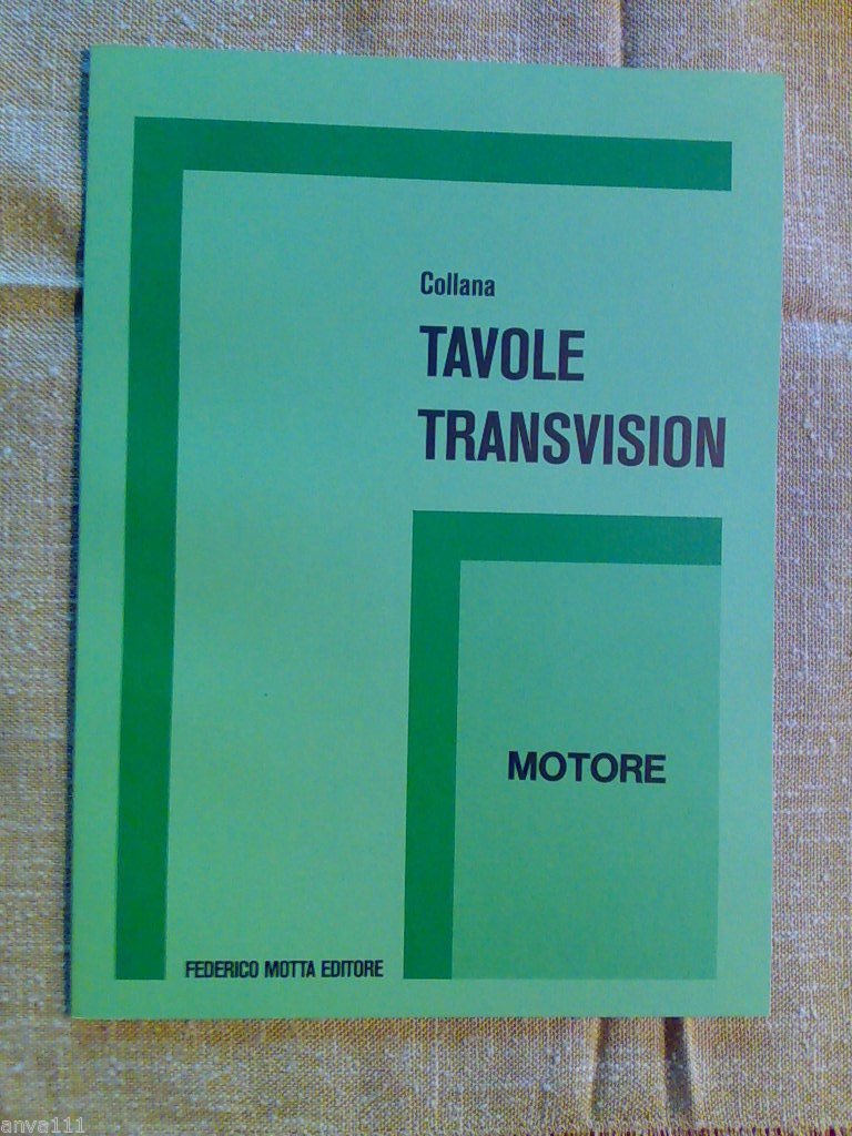 Tavole Transvision - MOTORE - Ed. Motta 1988