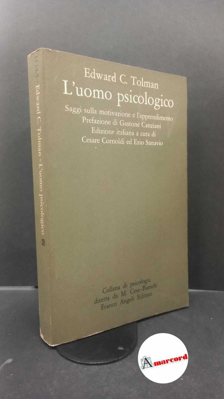 Tolman, Edward Chace. , and Cornoldi, Cesare. , Sanavio, Ezio. …