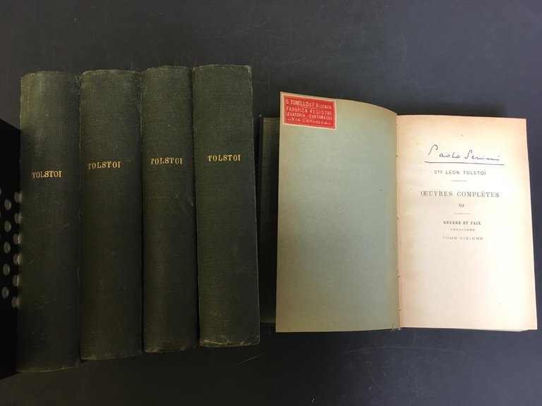 Tolstoi Leon. Ouvres completes. Guerre et paix 1864-1869. P.V. Stock …