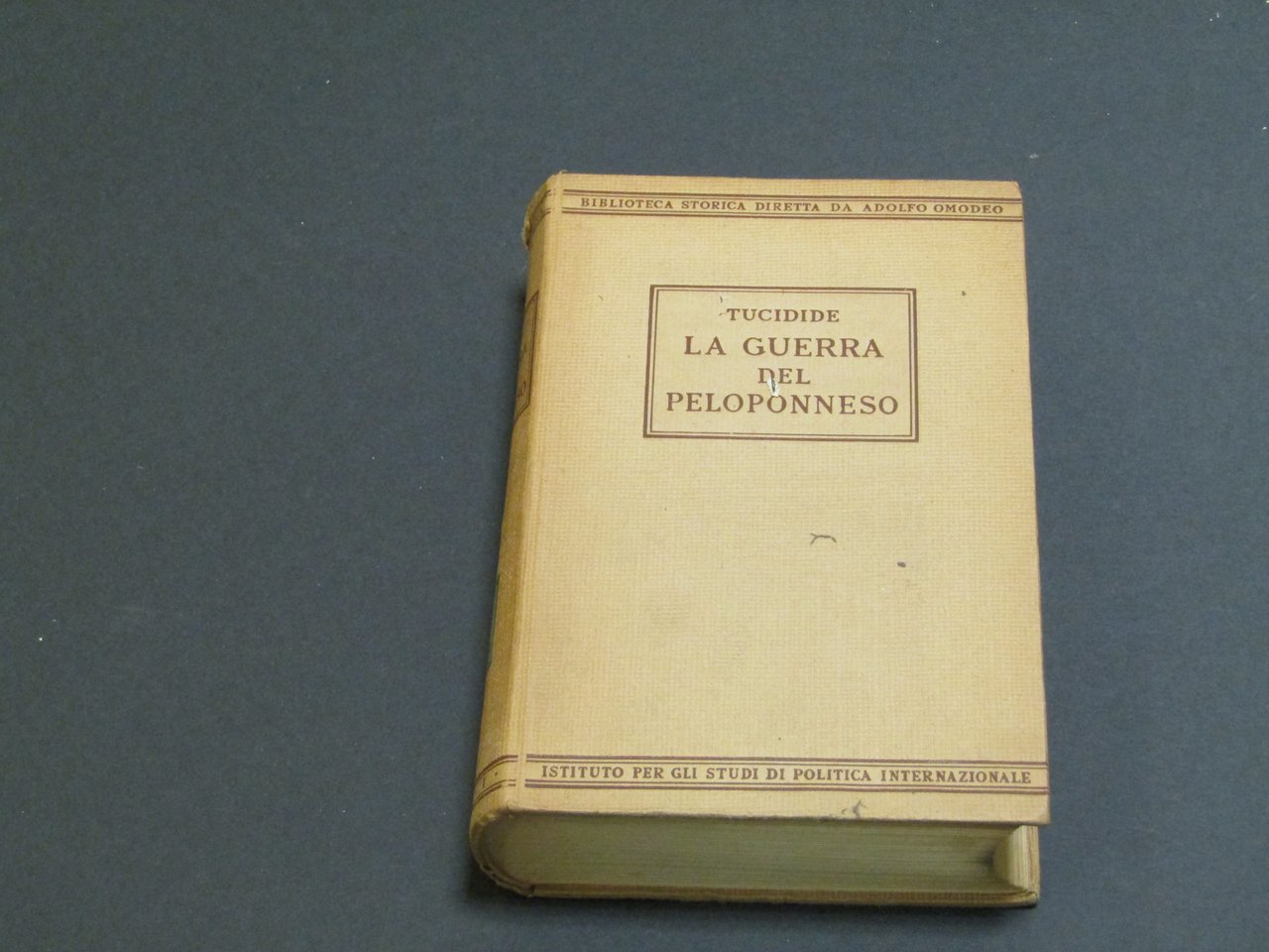 Tucidide. La guerra del Peloponneso. ISPI. 1942