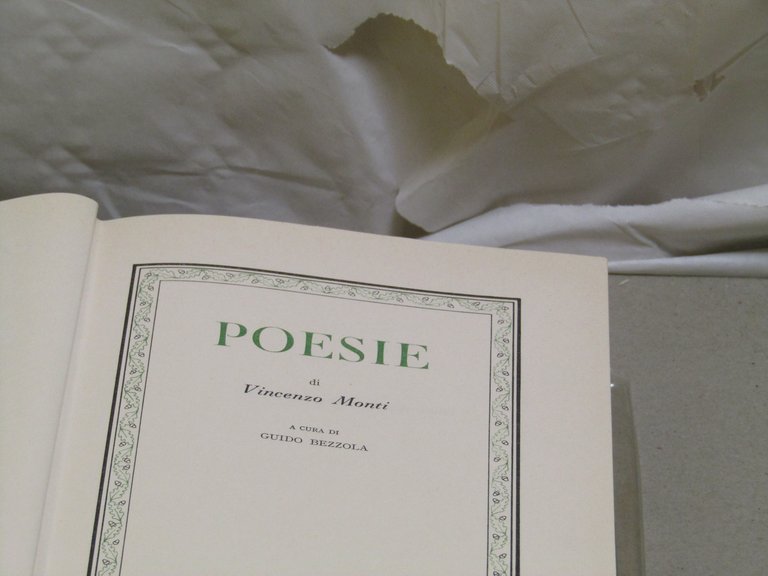 Vincenzo Monti - Gian Franco Chiodaroli. Versione dell"Iliade"- Poesie.