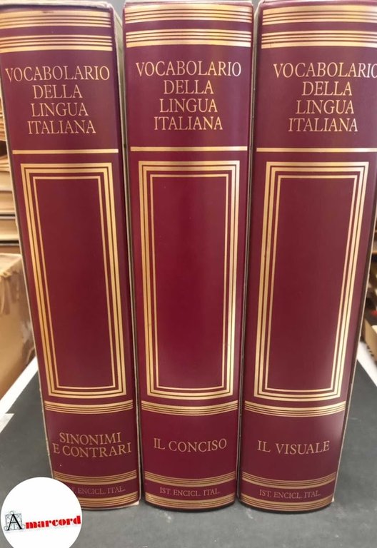 Vocabolario Treccani Conciso; Sinonimi e contrari; Visuale, Roma Istituto della Enciclopedia Italiana, 2003