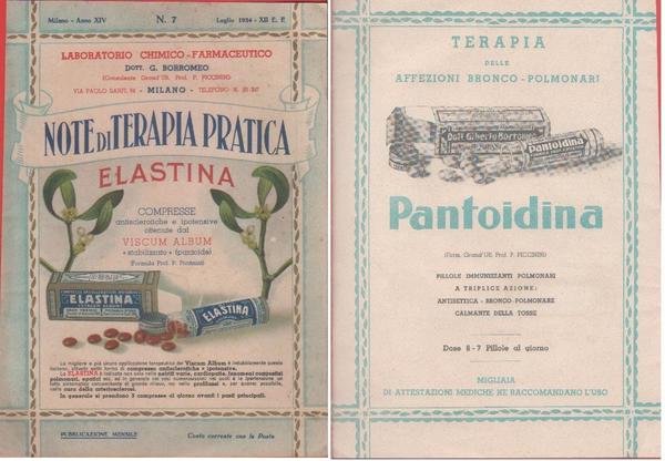 Elastina / Pantoidina. Pubblicità 1934