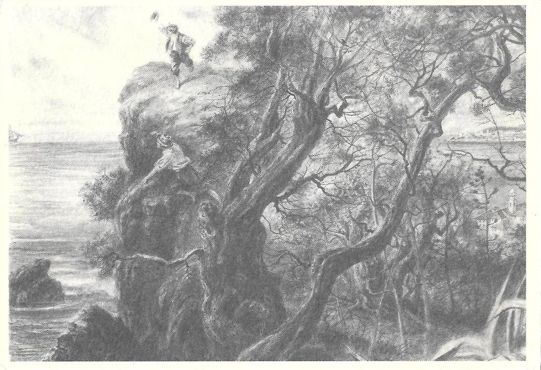 1877. Aspettando il brigantino P.B. Agnesi Ed. Agnesi. Non viaggiata