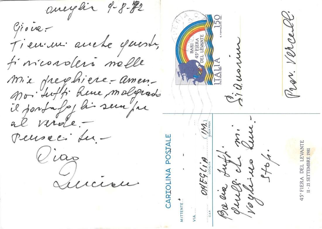 45ª Fiera del Levante. Bari 1981. Viaggiata 1981