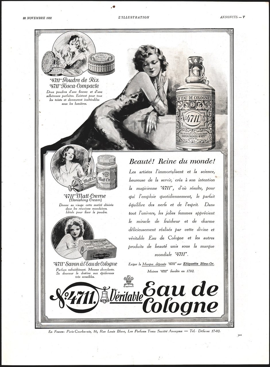 4711 Eau de Cologne. Advertising 1932