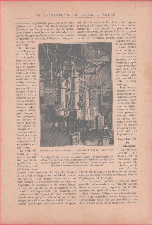 A 272 degrés au-dessous de zèro. Stampa 1926