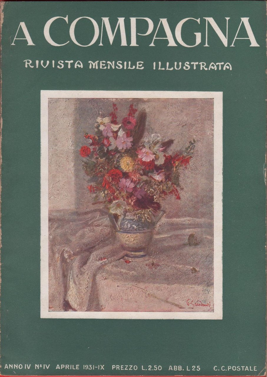 A Compagna. Rivista. Anno IV n. 4 aprile 1931.