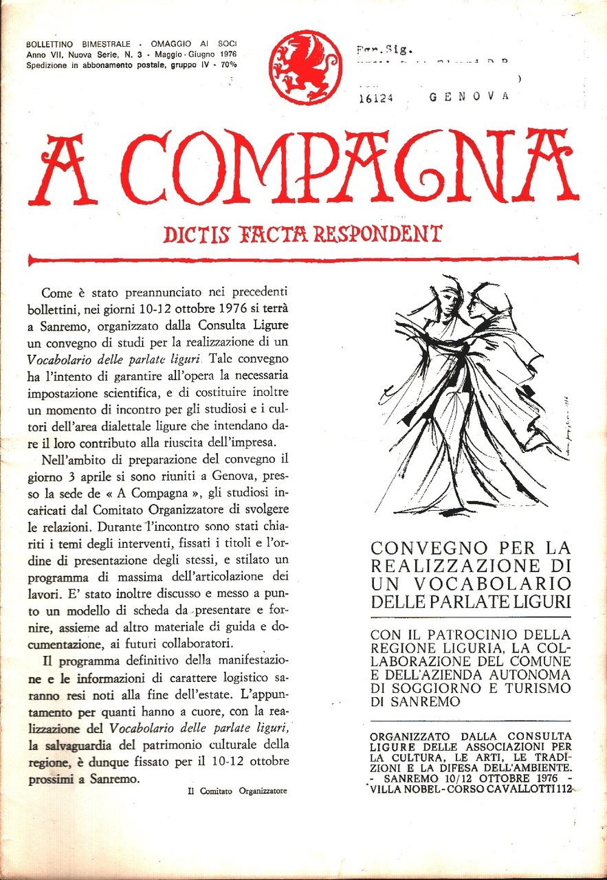 A Compagna. Rivista. n. 3 maggio-giugno 1976