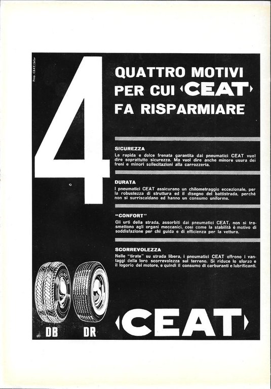 A u t a n zanzare in fuga/CEAT. Advertising 1961 …