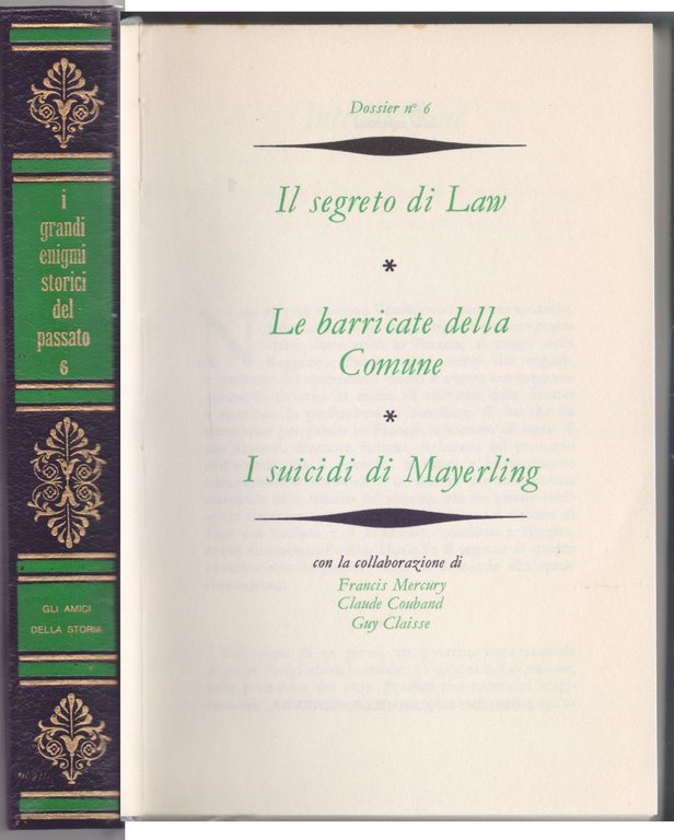 I grandi enigmi storici del passato Vol. 6 - Edizioni Ferni - Ginevra -1972