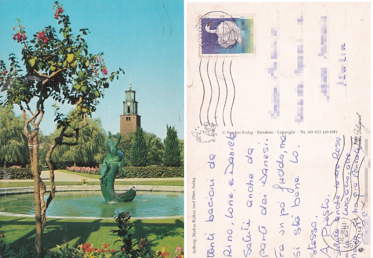 Aalborg. Markus Kirken - Viaggiata 1986