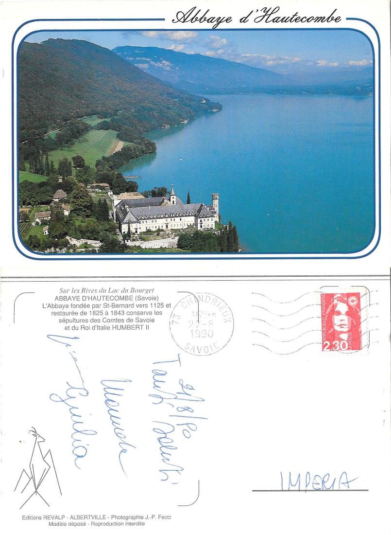Abbaye d' Hautecombe (F). Sur le rives du Lac de …