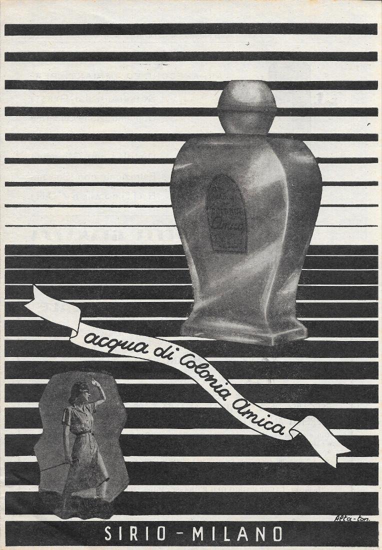 Acqua di Colonia Amica - Sirio, Milano. Advertising 1941