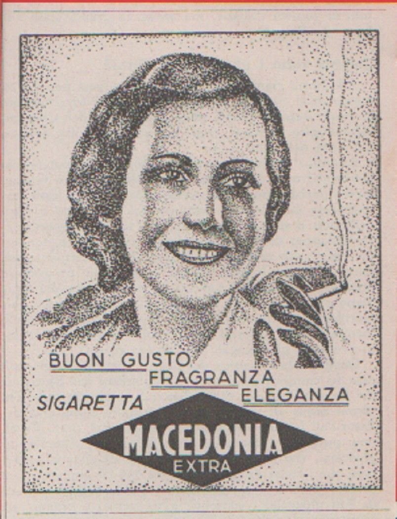 Advertising - Sigarette Macedonia - Pubblicità 1938