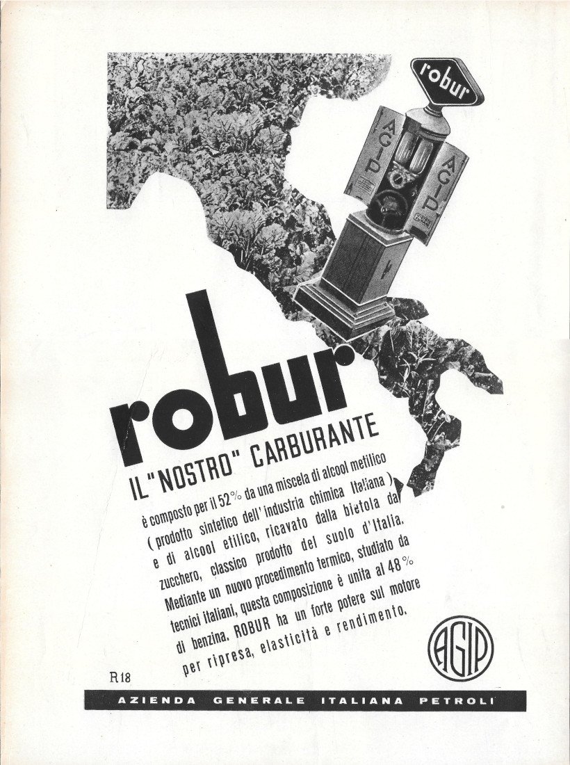 Agip Robur il nostro carburante - Advertising 1936