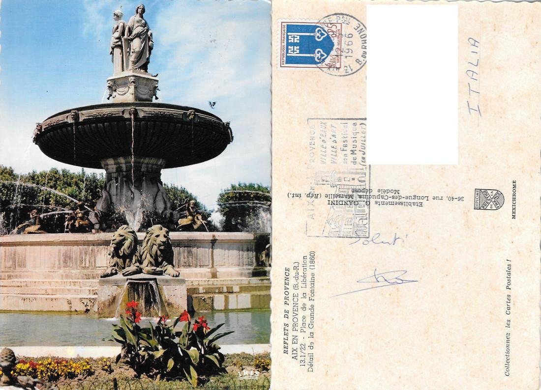 Aix en Provence (FRA). Place de la Liberation. Detail de …