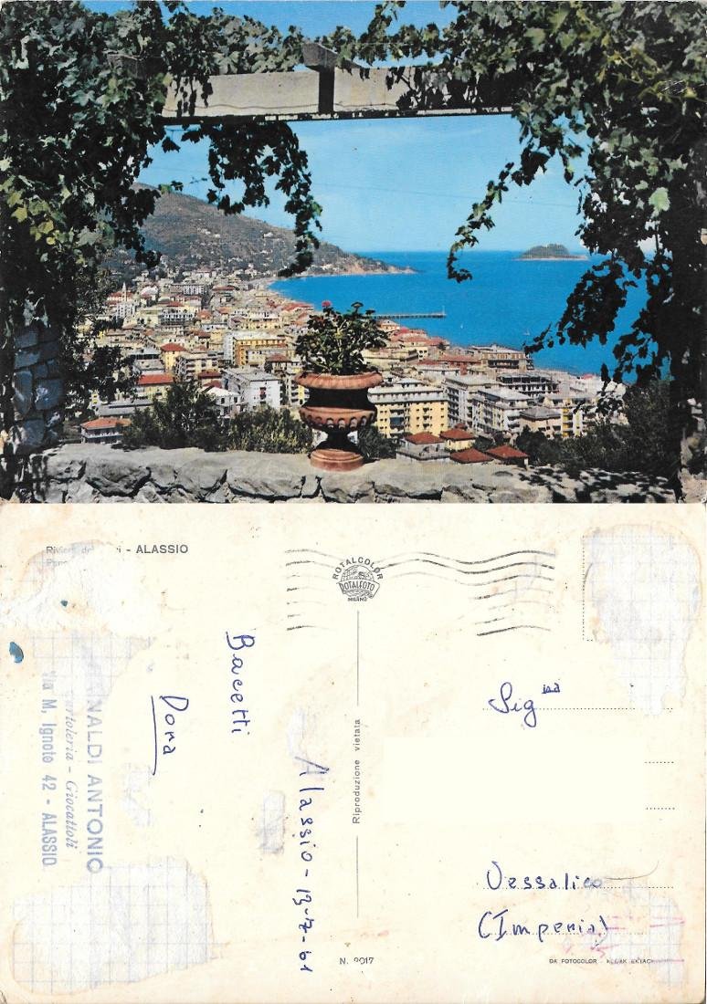 Alassio. Panorama. Viaggiata 1961