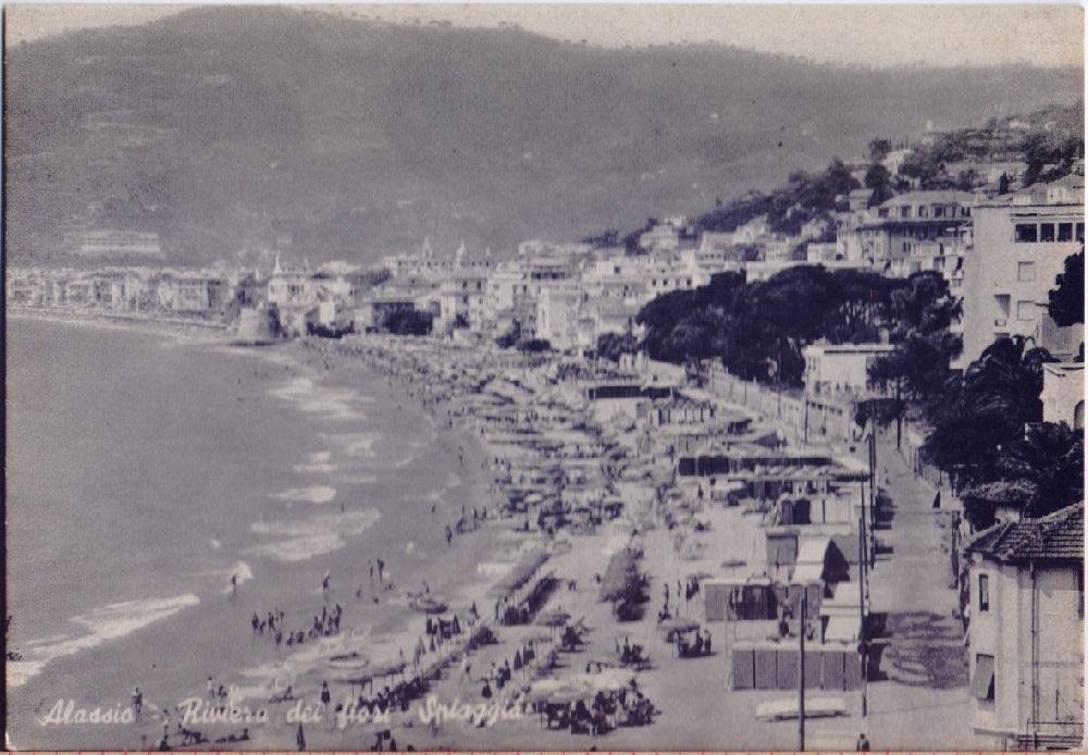 Alassio. Spiaggia. Non viaggiata