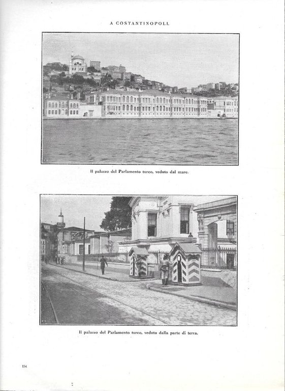 Albania: matrimonio/Il palazzo del Parlamento turco. Stampa 1912
