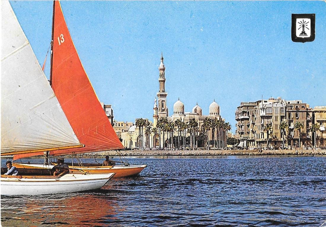 Alexandria (EGY). Abu Al Abbas Mosque from the Sea. Non …