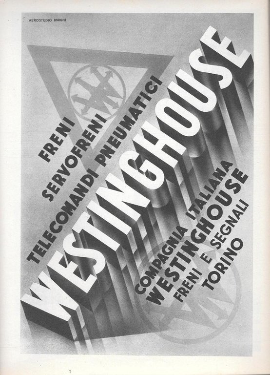 Alocchio Bacchini &amp; C. Radio per alta montagna/Westinghouse. Advertising 1936