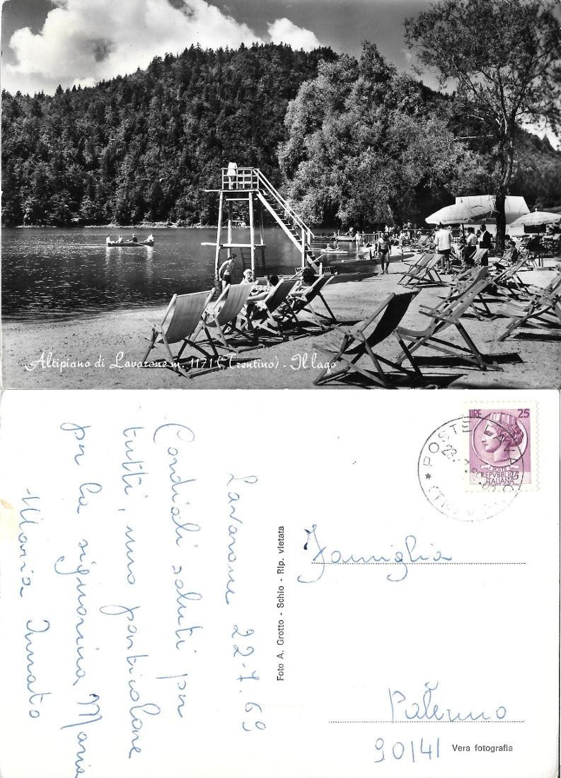 Altipiano di Lavarone. Viaggiata 1969