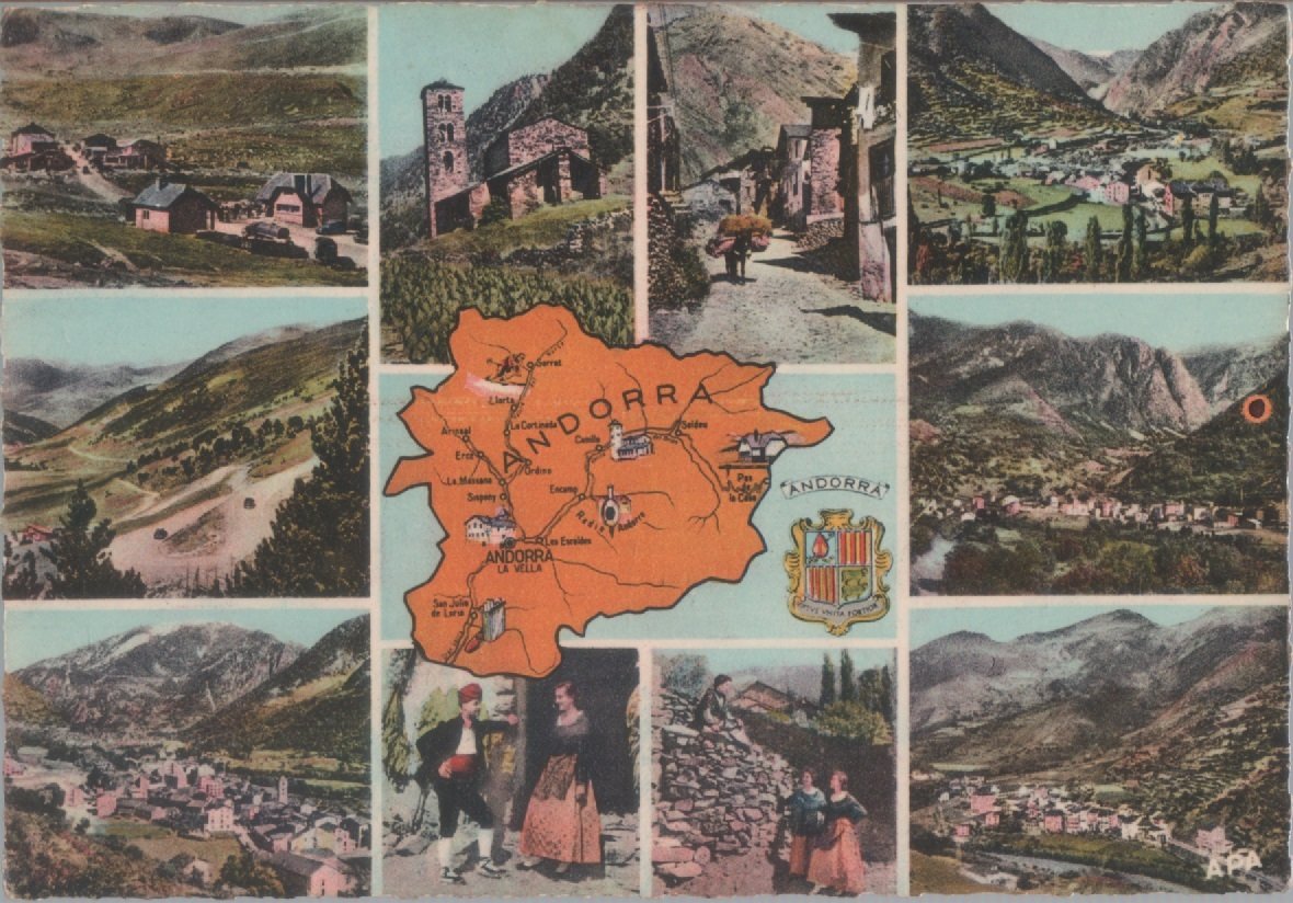 Andorra. vedute. Viaggiata 1959