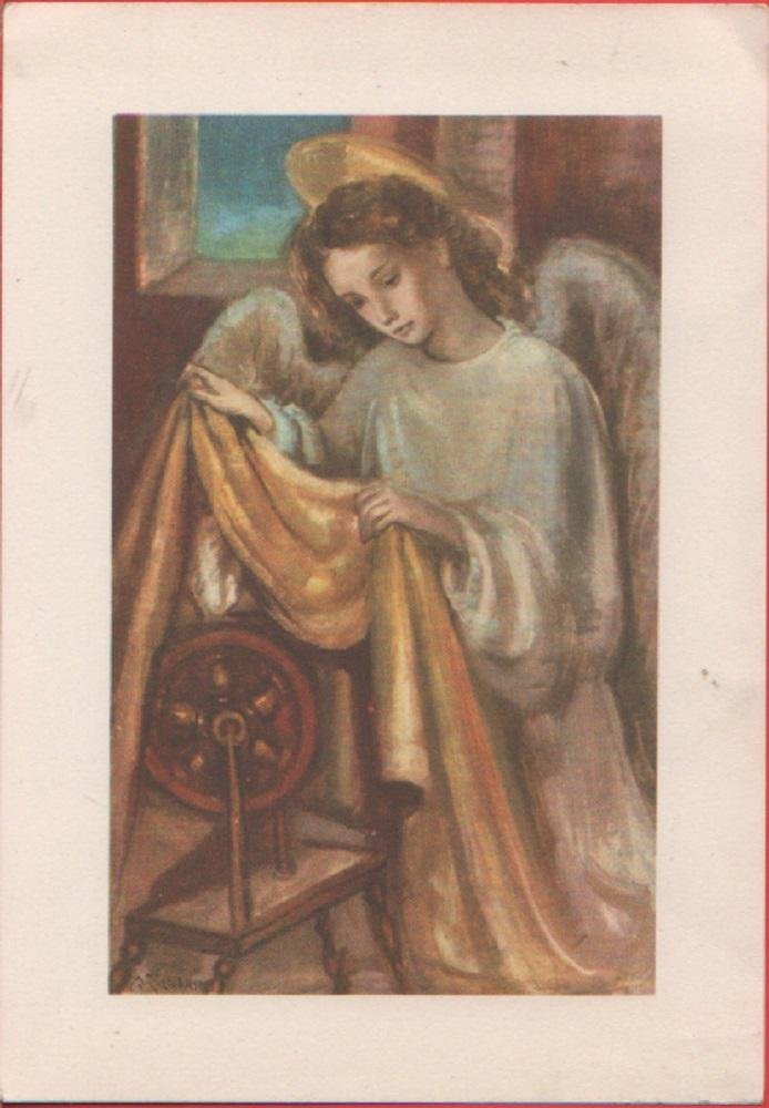 Angelo con Arcolaio (bozzetto di A. Zandrino). Non viaggiata