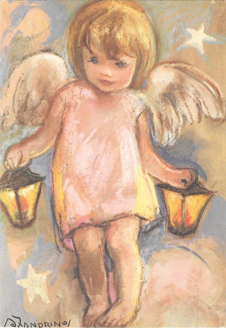 Angelo con lanterne (Adelina Zandrino). Non viaggiata